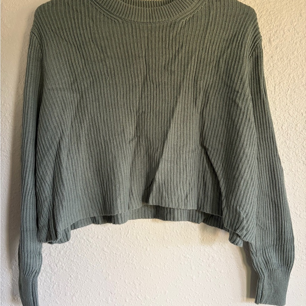 Cotton On Ribbed Knit Sweater in Soft Gray